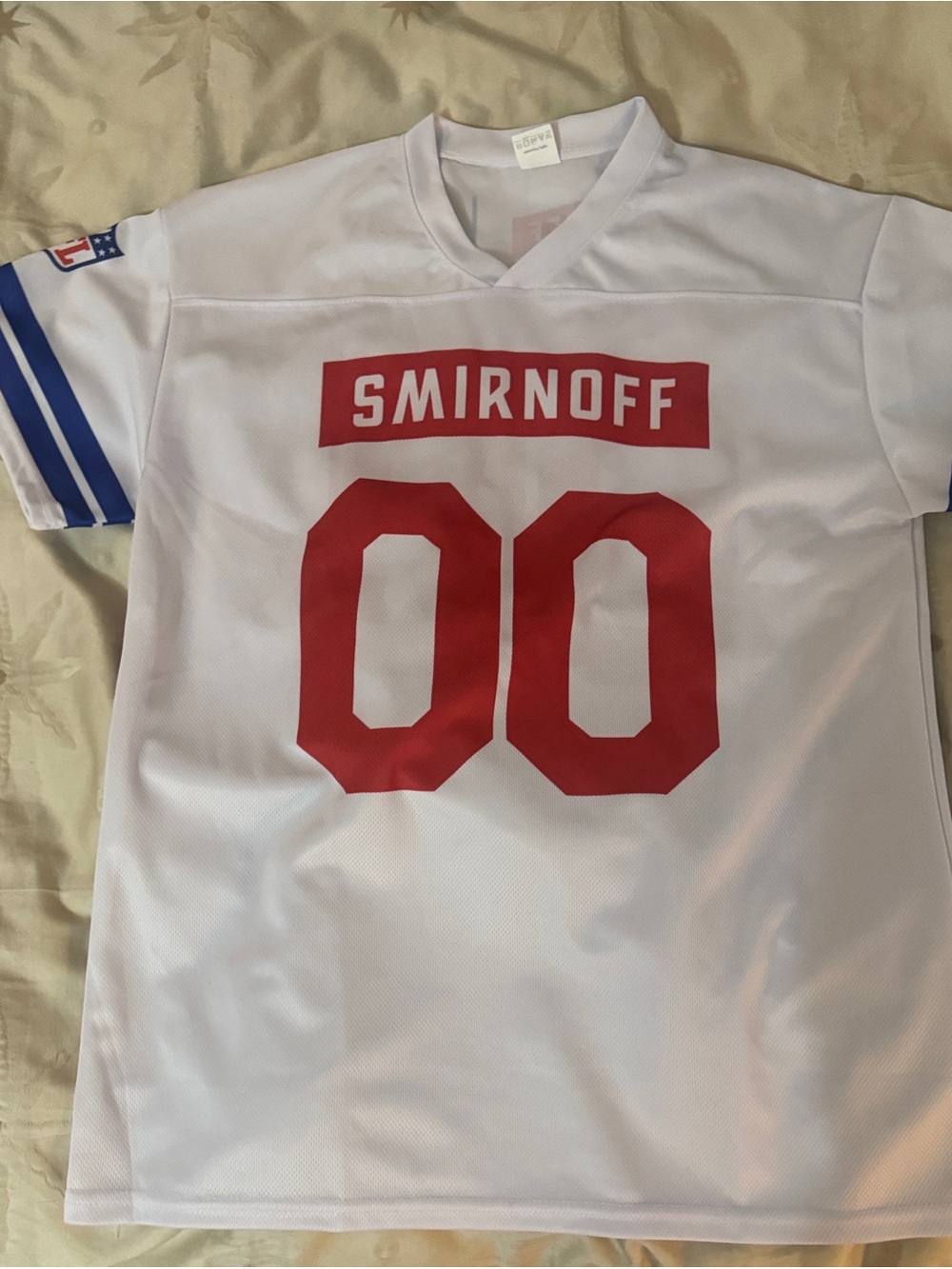 Smirnoff White Jersey with Red Number 00
